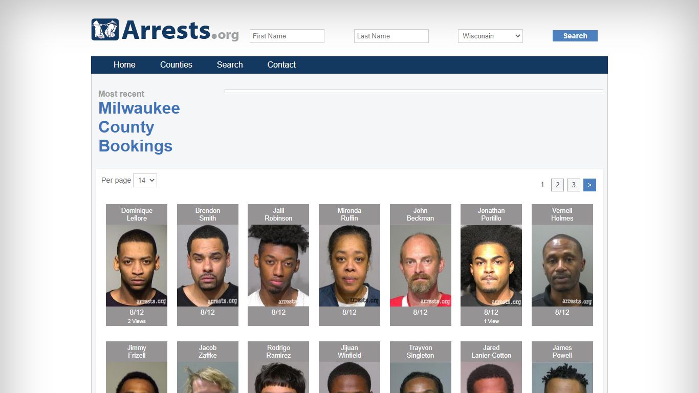 Milwaukee County Arrests and Inmate Search